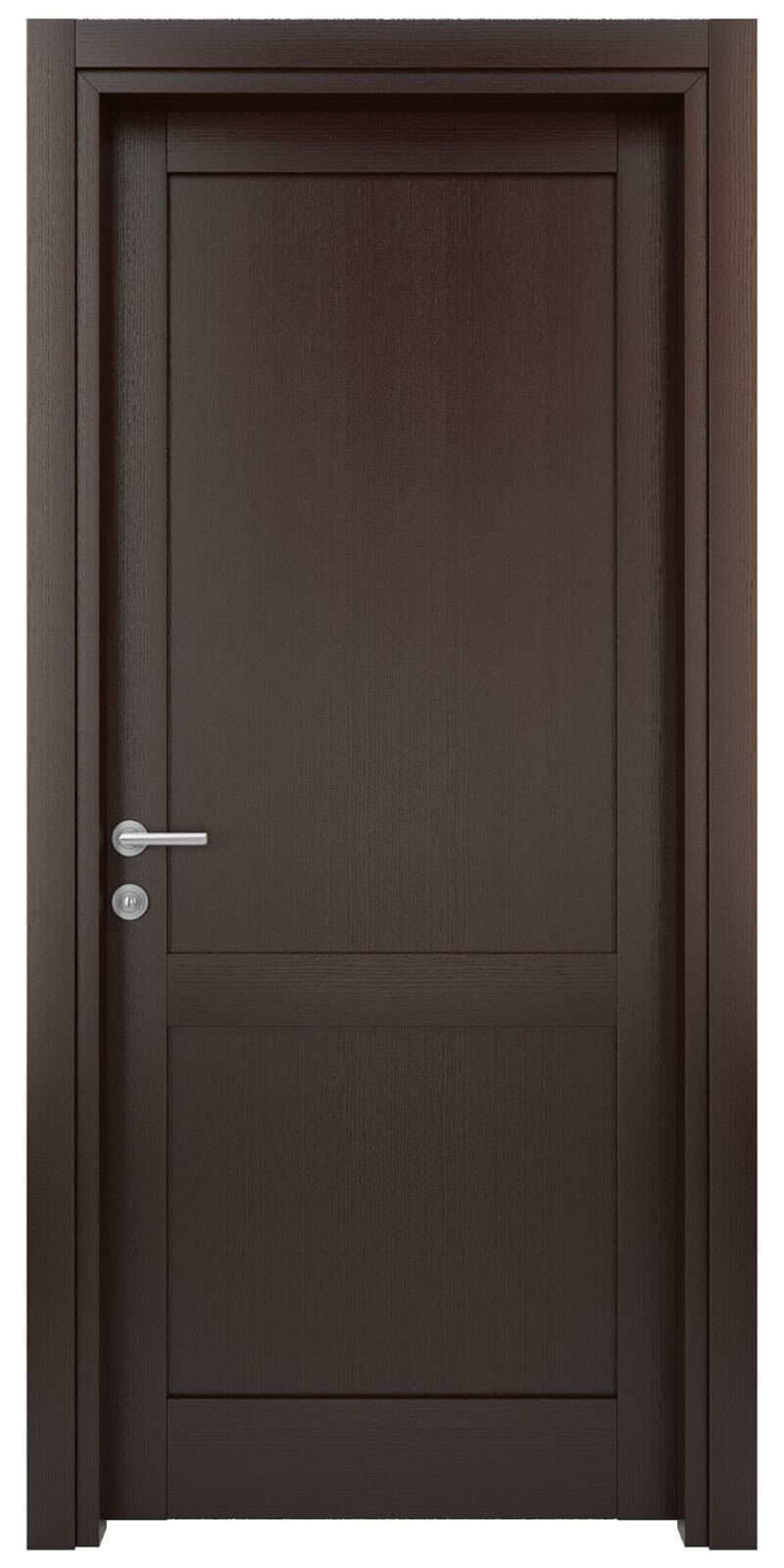 Italian doors with a vertical and rectangular panel section