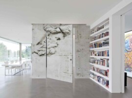 What is a pivot door?